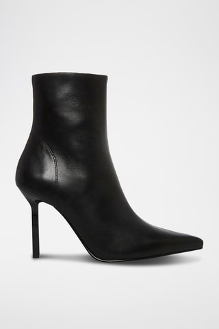 Bottines en cuir - Noir