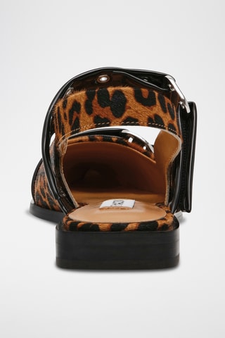 Sandales en nubuck - Noir et marron