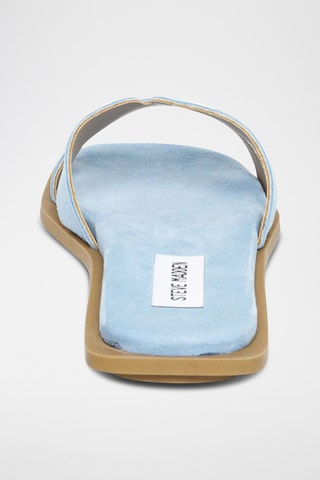 Mules en cuir de chèvre nubuck - Ciel