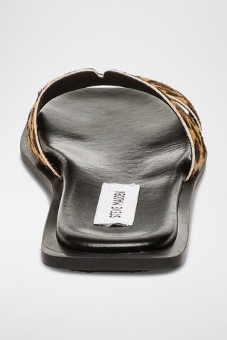 Mules en nubuck - Marron et noir