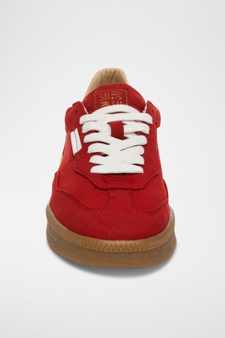 Baskets en nubuck - Rouge