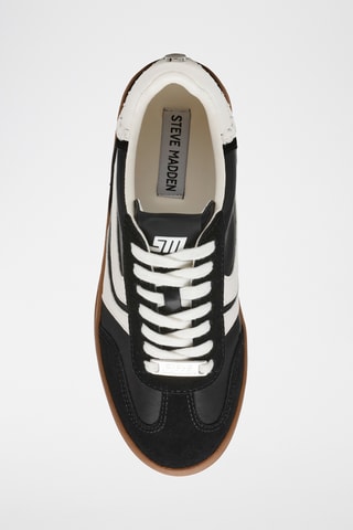 Baskets plateformes en nubuck - Noir