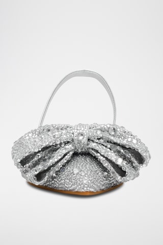 Sandales en satin - Argenté