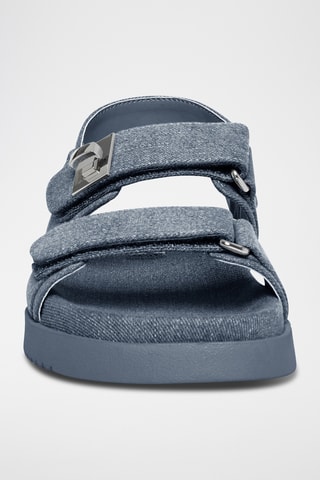 Sandales en jean - Bleu marine