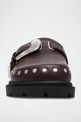 Sabots en cuir - Marron