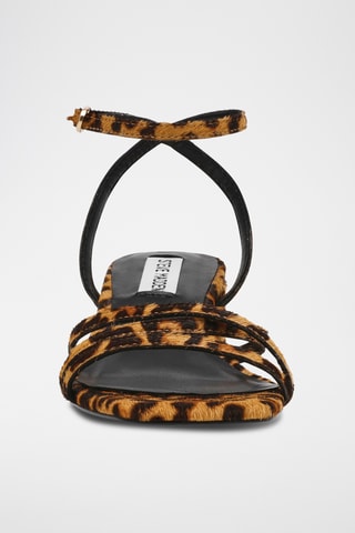 Sandales à talons en cuir - Marron