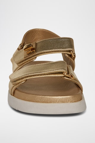 Sandales en cuir de mouton - Doré