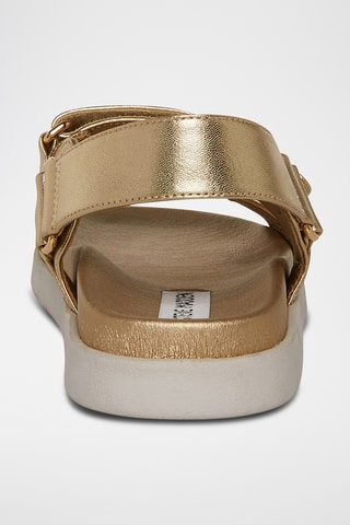 Sandales en cuir de mouton - Doré