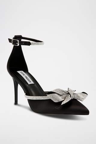 Escarpins en satin - Noir