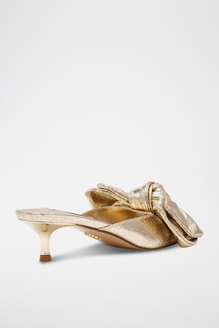 Mules à talons - Doré