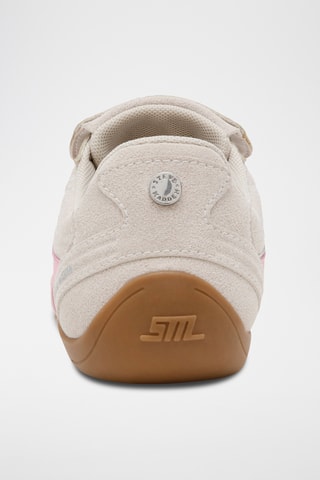 Baskets en cuir - Ecru et rose