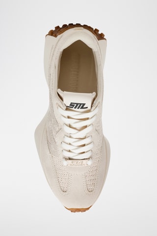 Baskets en nubuck - Ecru et beige