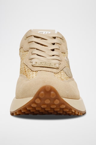 Baskets en nubuck - Beige