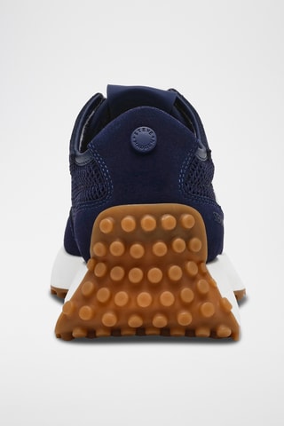 Baskets en nubuck - Bleu marine