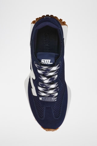 Baskets en nubuck - Bleu marine