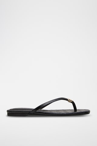 Sandales en cuir - Noir