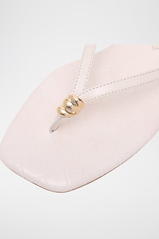 Sandales en cuir - Ecru