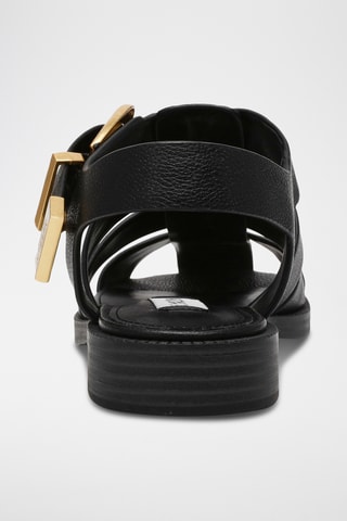 Sandales en cuir - Noir