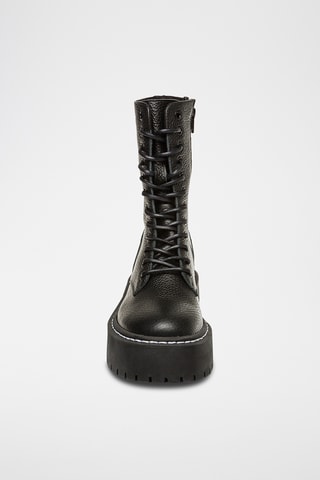 Bottines en cuir - Noir