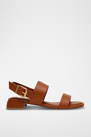 Sandales en cuir - Camel