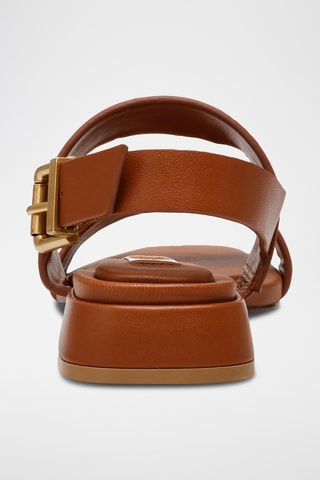 Sandales en cuir - Camel