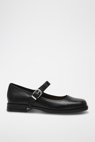 Babies en cuir verni - Noir