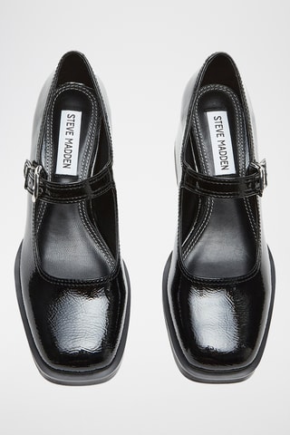 Babies à talons vernis - Noir