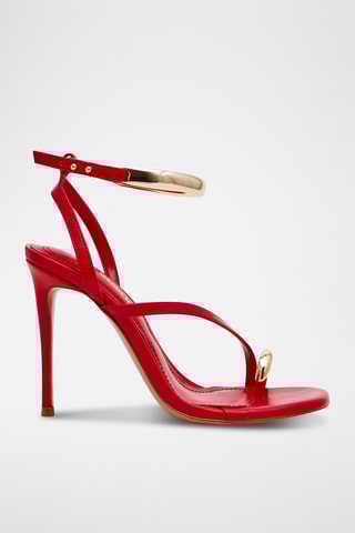 Sandales à talons - Rouge