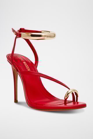 Sandales à talons - Rouge