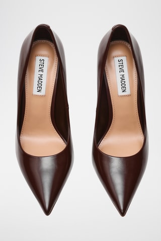 Escarpins en cuir de mouton - Marron foncé