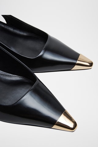 Ballerines en cuir de mouton - Noir