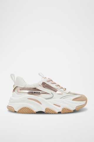 Baskets plateformes - Doré rose