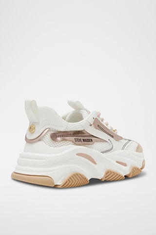 Baskets plateformes - Doré rose