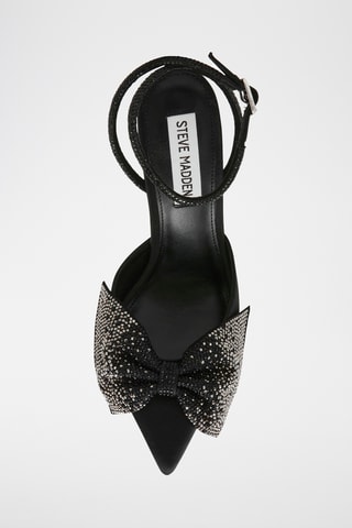 Sandales à talons en satin - Noir