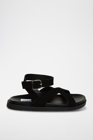 Sandales en nubuck - Noir