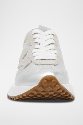 Baskets en cuir - Argenté