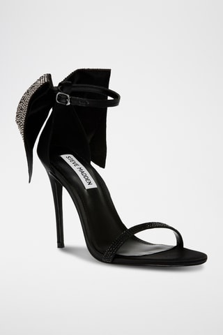 Sandales à talons en satin - Noir