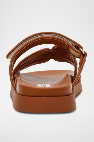 Mules - Marron et blanc