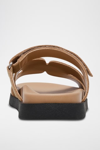 Mules en nubuck - Taupe