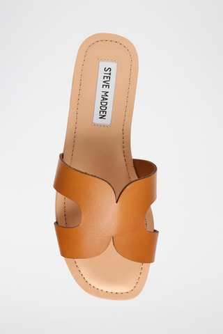Mules en cuir - Camel
