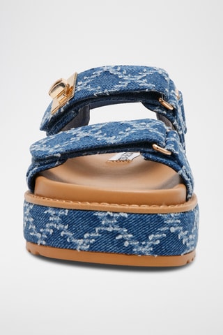 Sandales plateformes - Bleu marine