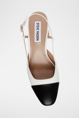 Sandales à talons en cuir de mouton - Blanc