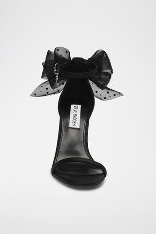 Sandales à talons en satin - Noir