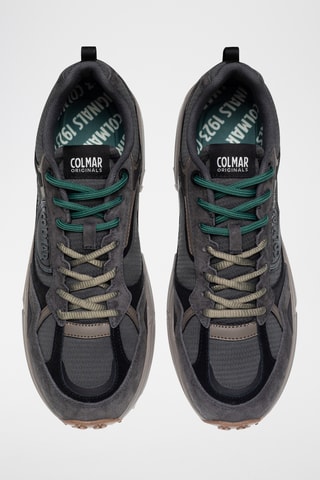 Baskets en nubuck - Gris et noir