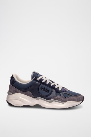 Baskets en nubuck - Bleu