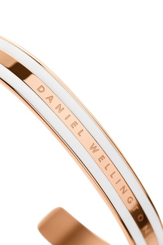 Jonc Emalie - Doré rose et blanc