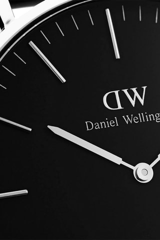 Montre à quartz en cuir Classic Bristol - Marron et argenté