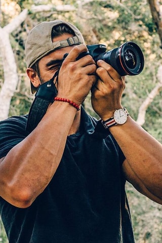 Montre à quartz en tissu nato et plaqué or rose Classic Canterbury