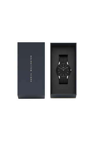 Montre à quartz en caoutchouc Motion - Noir et argenté - 40 mm