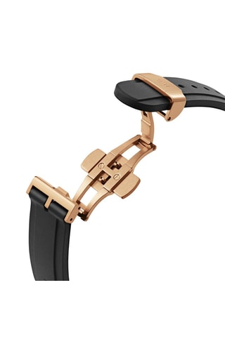 Montre à quartz en silicone Motion 40 mm - Noir